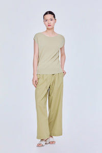 Wide Round Neck Magyar Knit Top