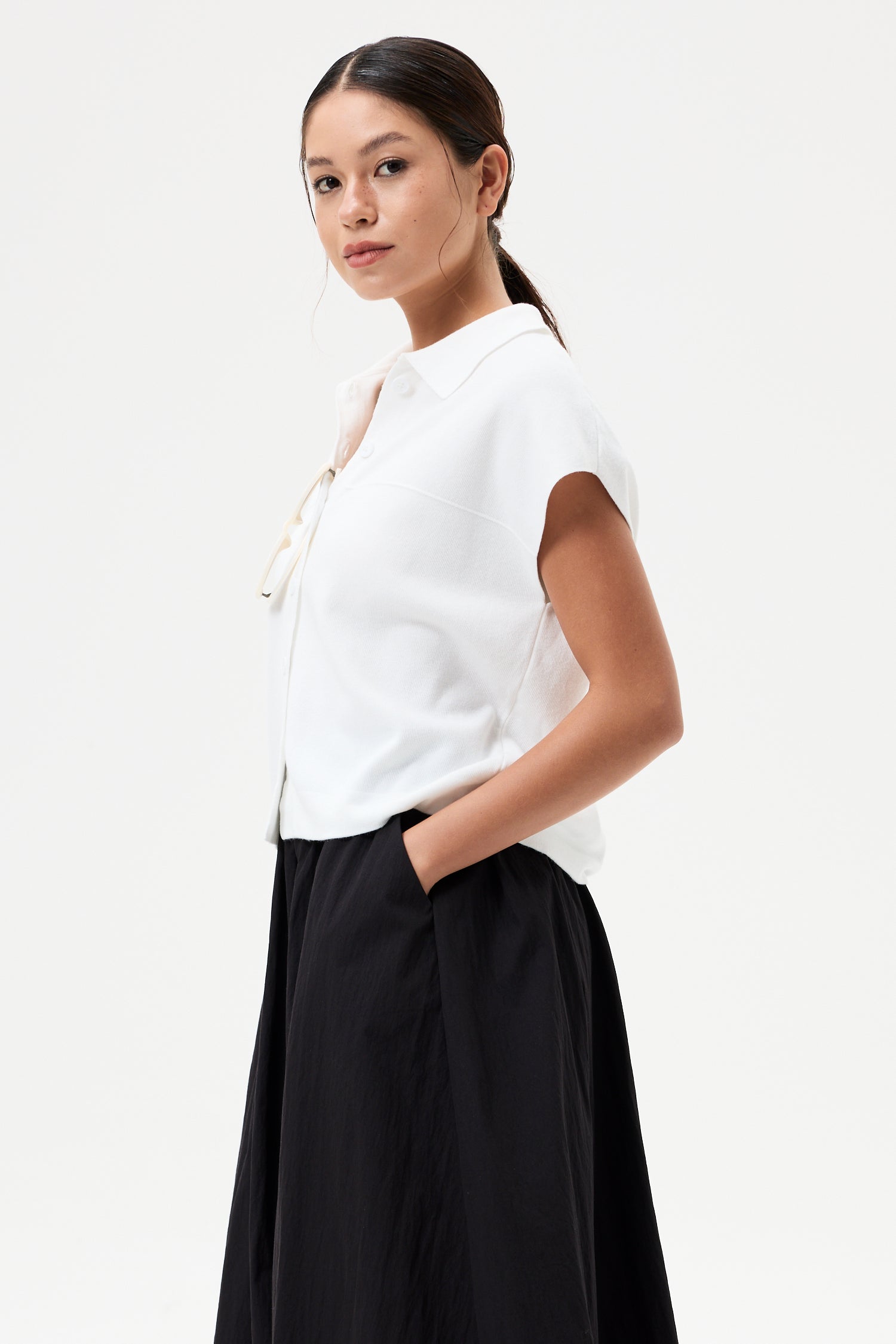 Magyar Ribbed Knit Top