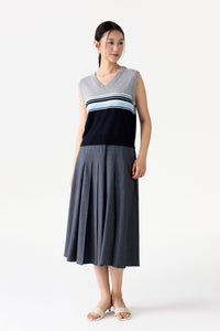 Striped Knit Vest