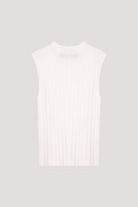 Sleeveless Ribbed Knit Top