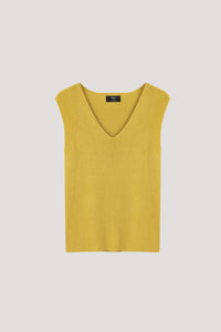 V-Neck Sleeveless Knit Top