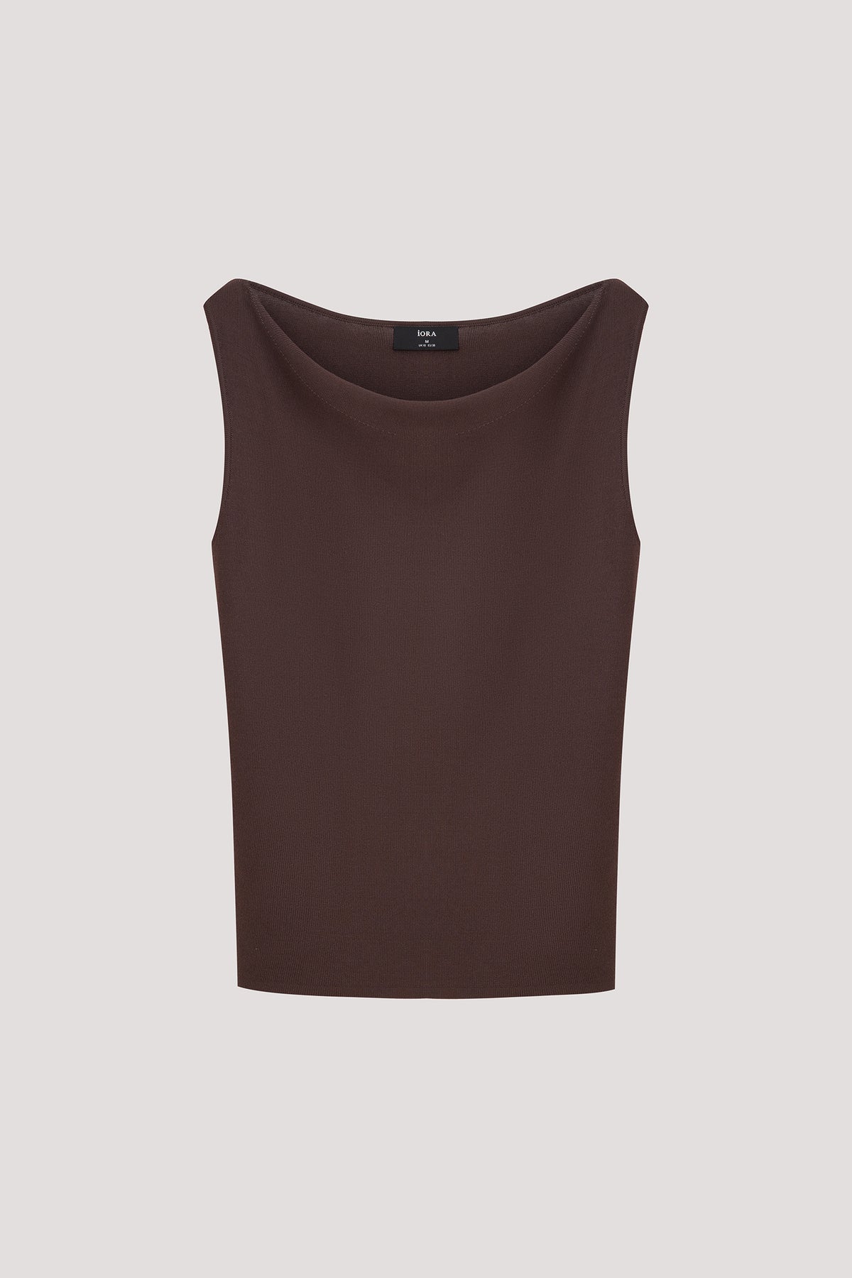 Draped Cowl Sleeveless Knit Top