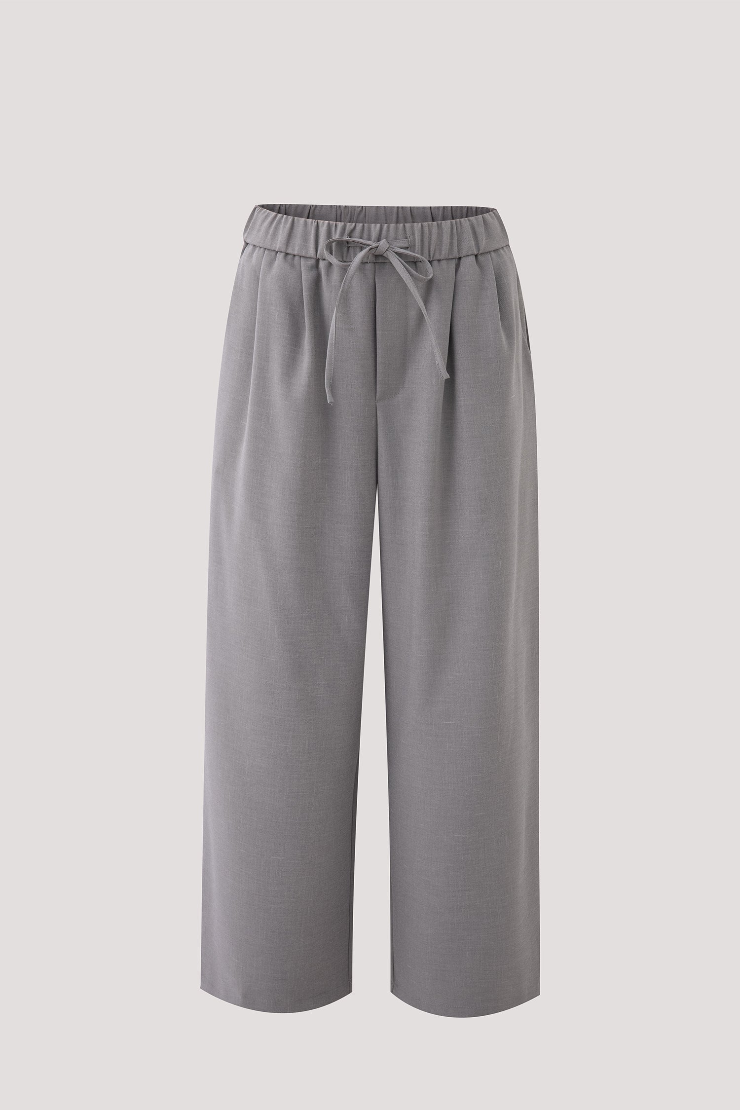 Elasticated Relaxed Straight Pants