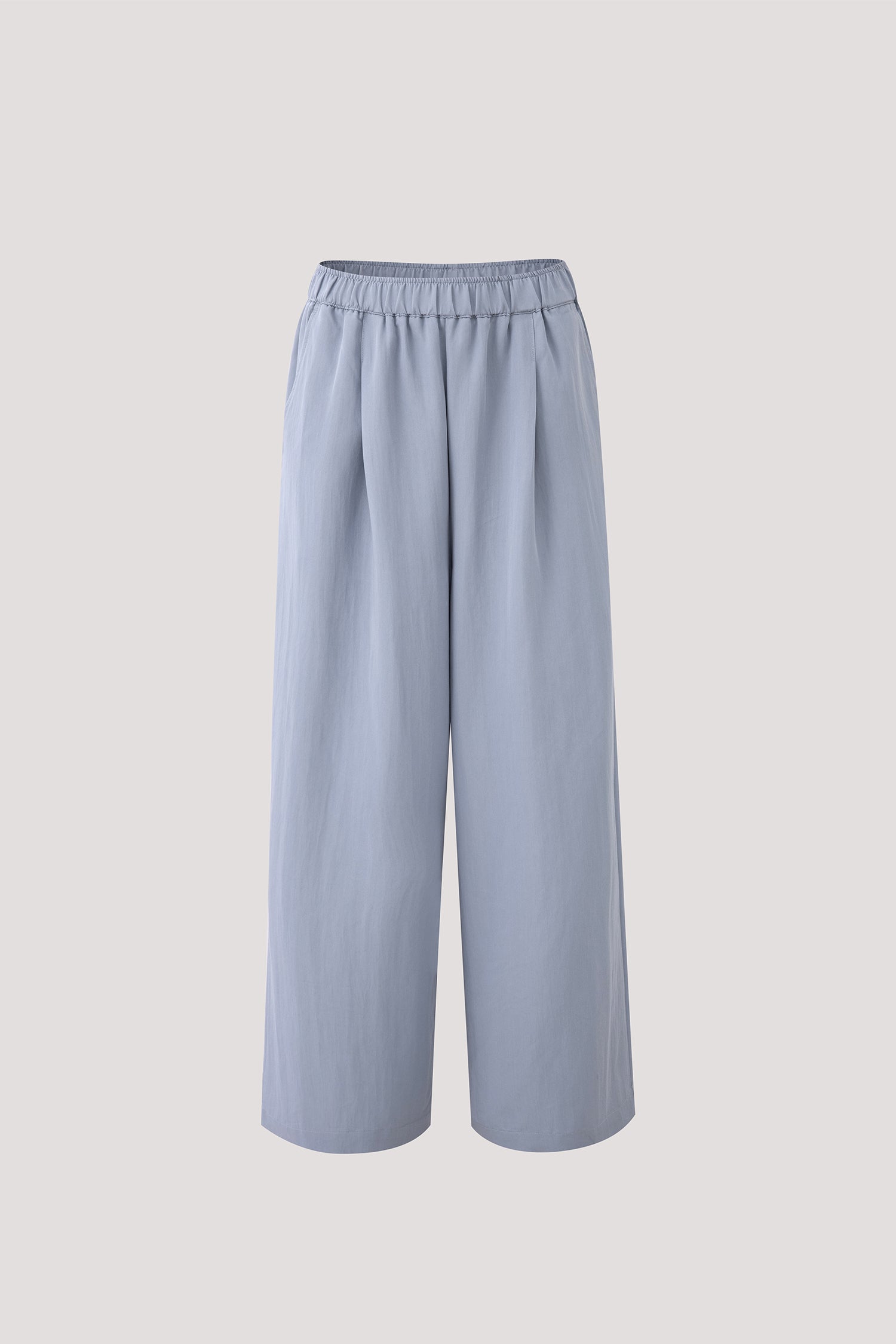 Elasticated Loose Straight Pants