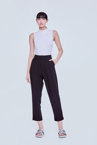 Tapered Folded Cuffs Trousers