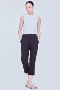 Folded Cuffs Tapered Pants
