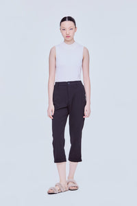 Folded Cuffs Tapered Pants