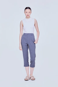 Folded Cuffs Tapered Pants