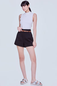 Pleated Waist Shorts
