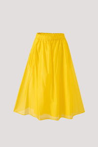 Elasticised Gathered Chiffon Skirt