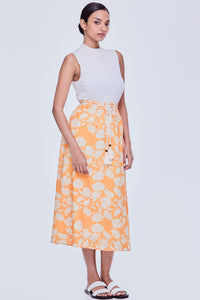 Elasticised Floral Skirt