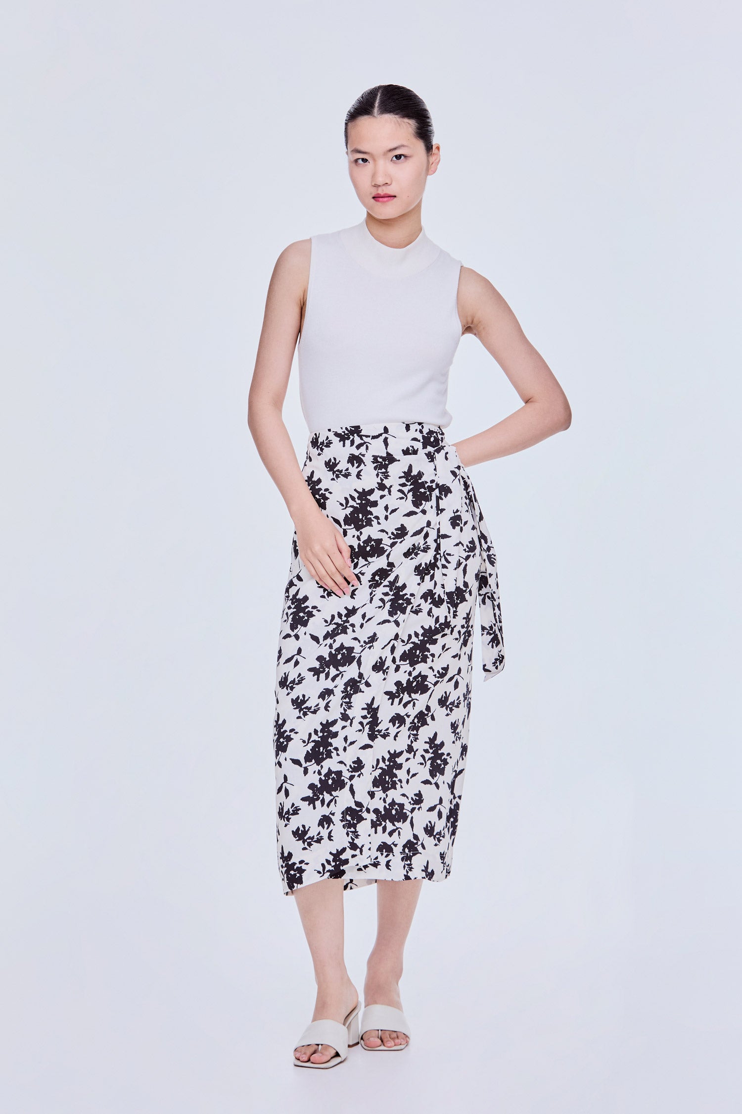Floral Wrap Skirt