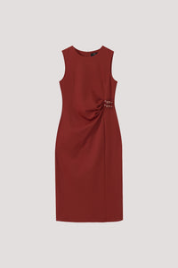 Sleeveless Buckle Straps Dress
