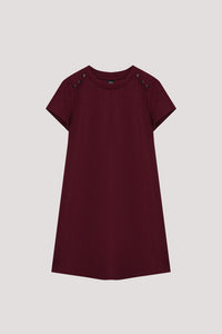 Button Detail A Line Dress