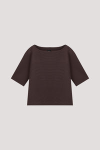 Fine Textured Half Sleeve Top