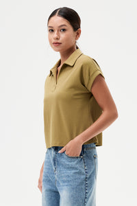 Collared Folded Cuffs Tee