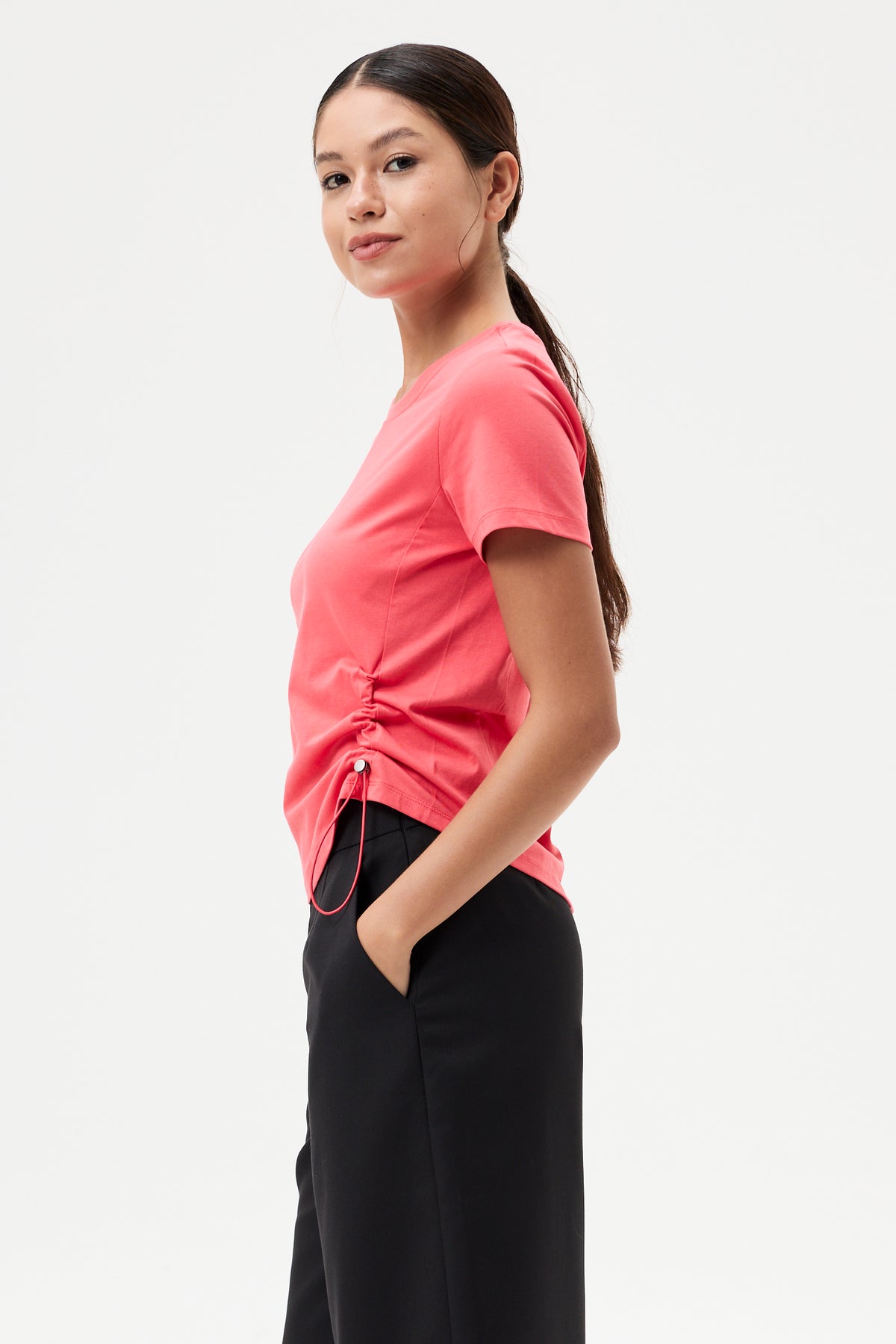 Front Ruched Tee
