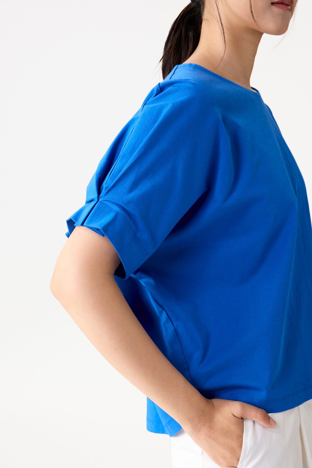 Relaxed Dolman Sleeve Blouse