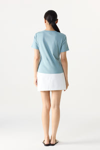 Paneled Round Neck Tee