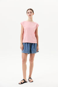 Boxy Sleeveless Jersey Top