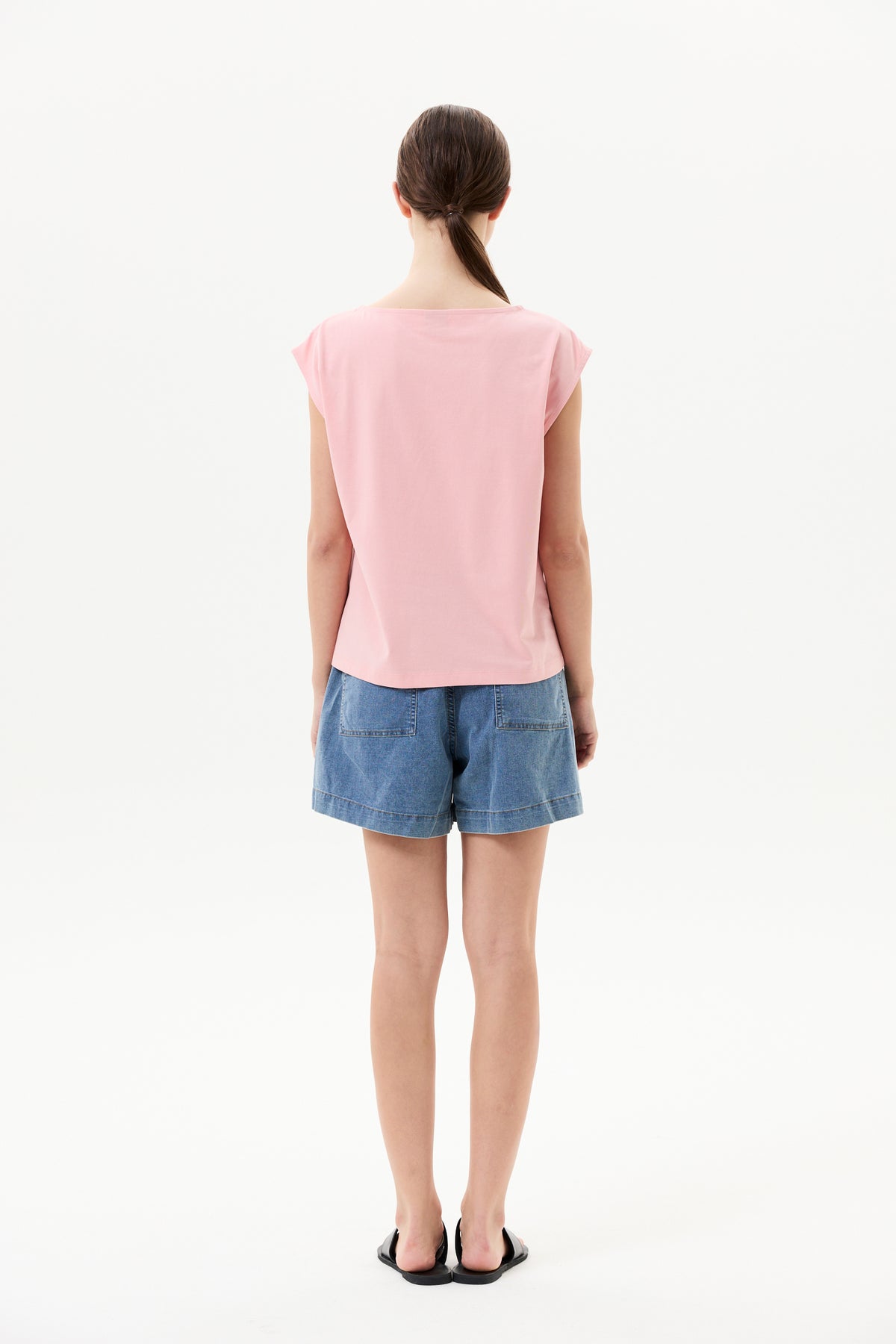 Boxy Sleeveless Jersey Top