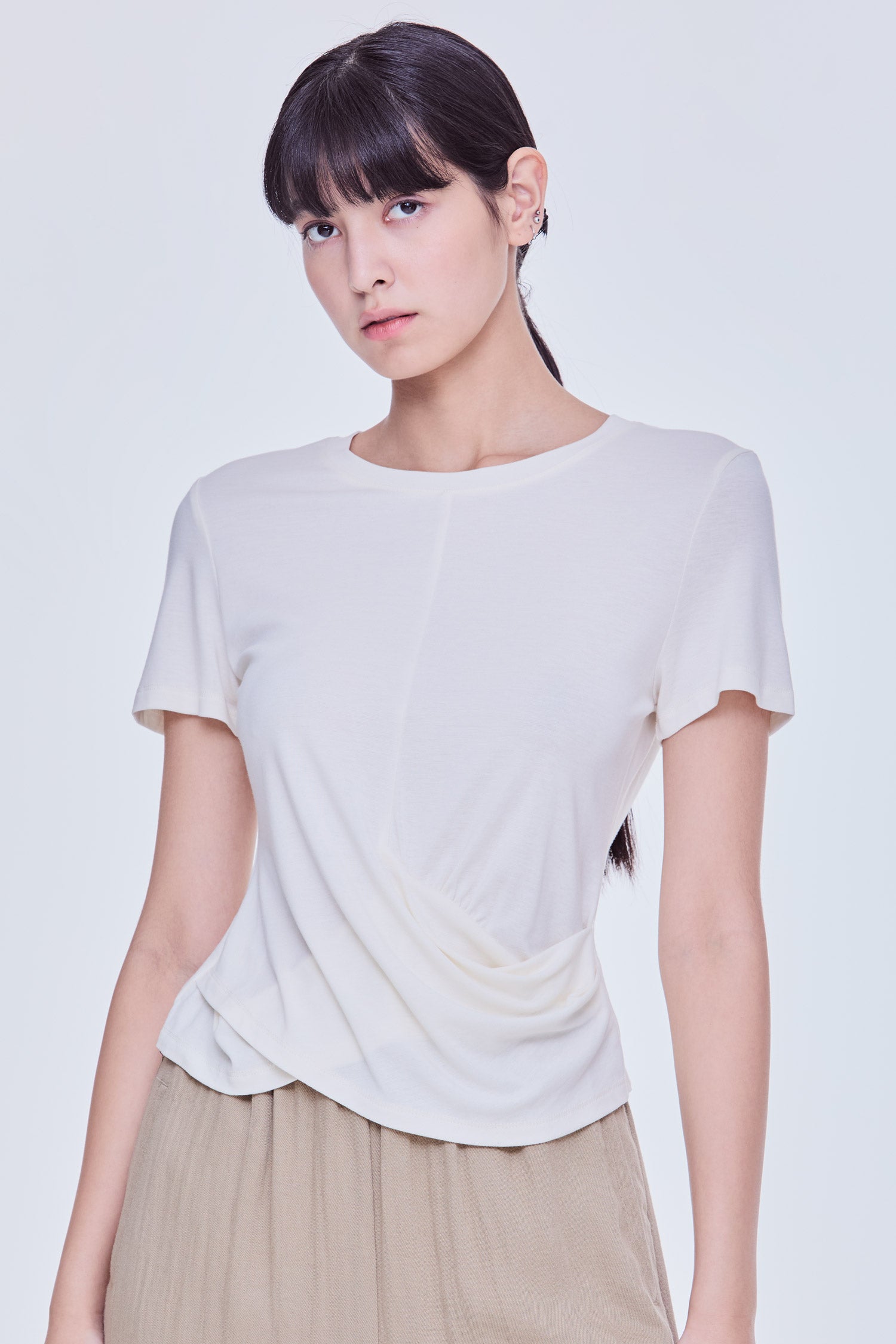 Drapey Waist Tee