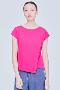 Asymmetrical Panelled Tee Blouse