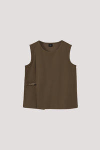 Buckle Strap Twill Top