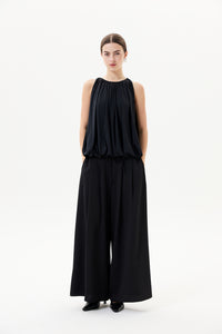 Sleeveless Gathering Bubble Top