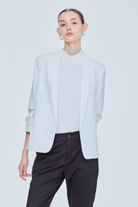 Scrunchy Sleeves Blazer