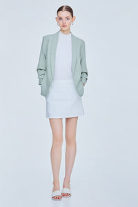 Scrunchy Sleeves Blazer