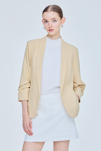 Scrunchy Sleeves Blazer