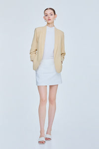 Scrunchy Sleeves Blazer