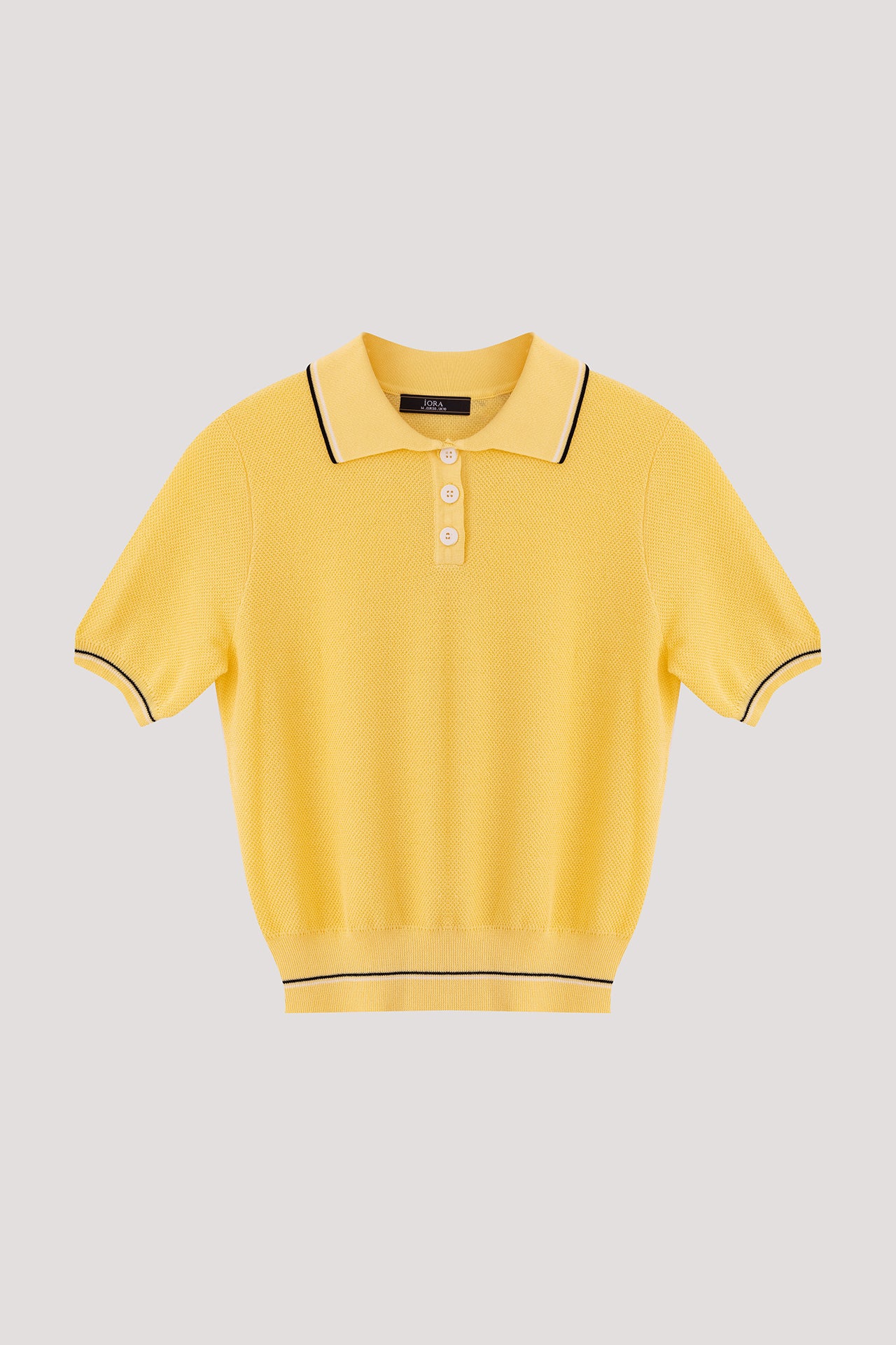Short Sleeve Knitted Polo Top – iORA