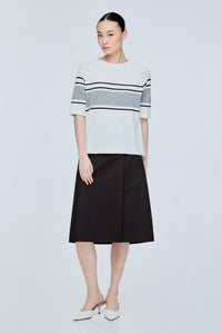 Raglan Sleeves Stripes Top