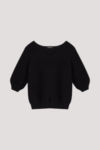 V-Neck Raglan Knit