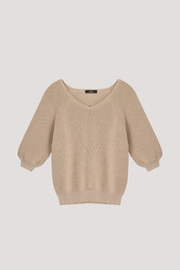 V-Neck Raglan Knit