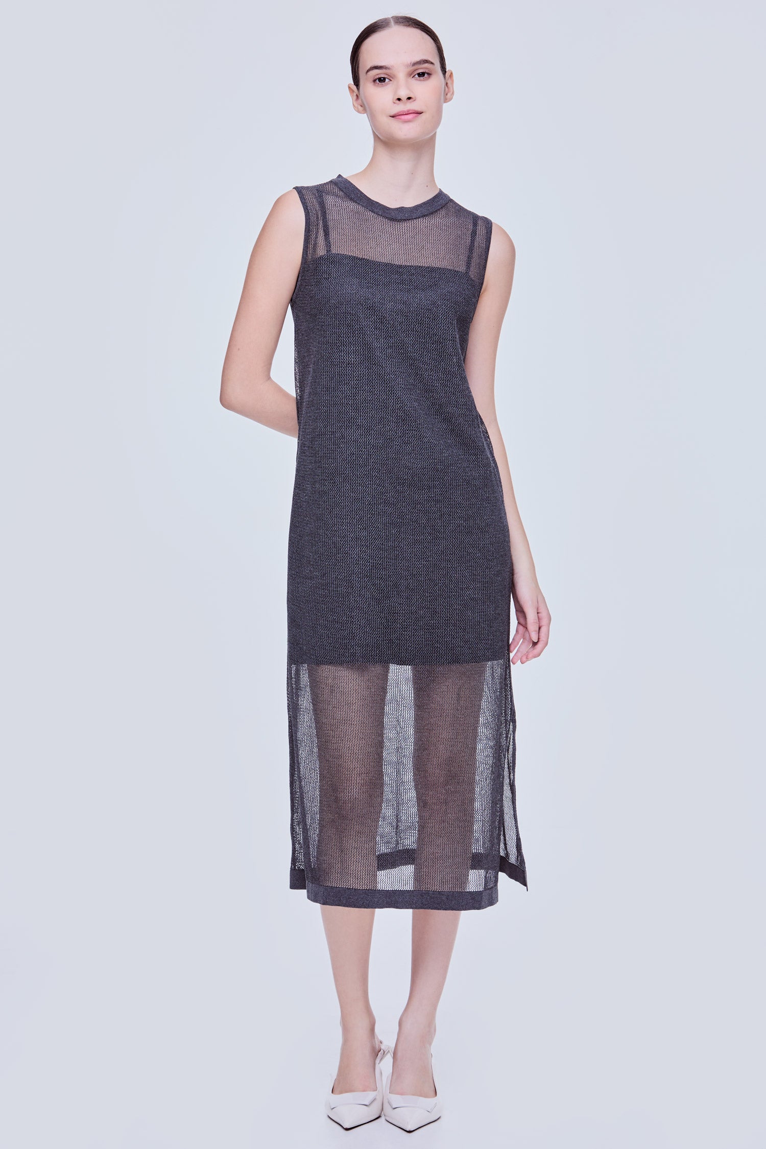 Versatile Open Knit Shift Dress