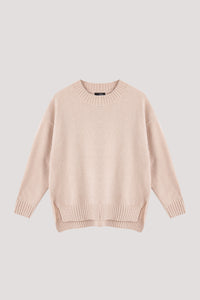 Fluffy High Neck Knit Top