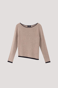 Contrast Long Sleeve Sweater