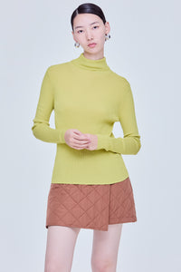 Basic High Neck Knit Top