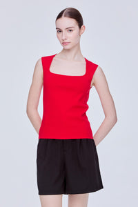 Contoured Square Neck Top