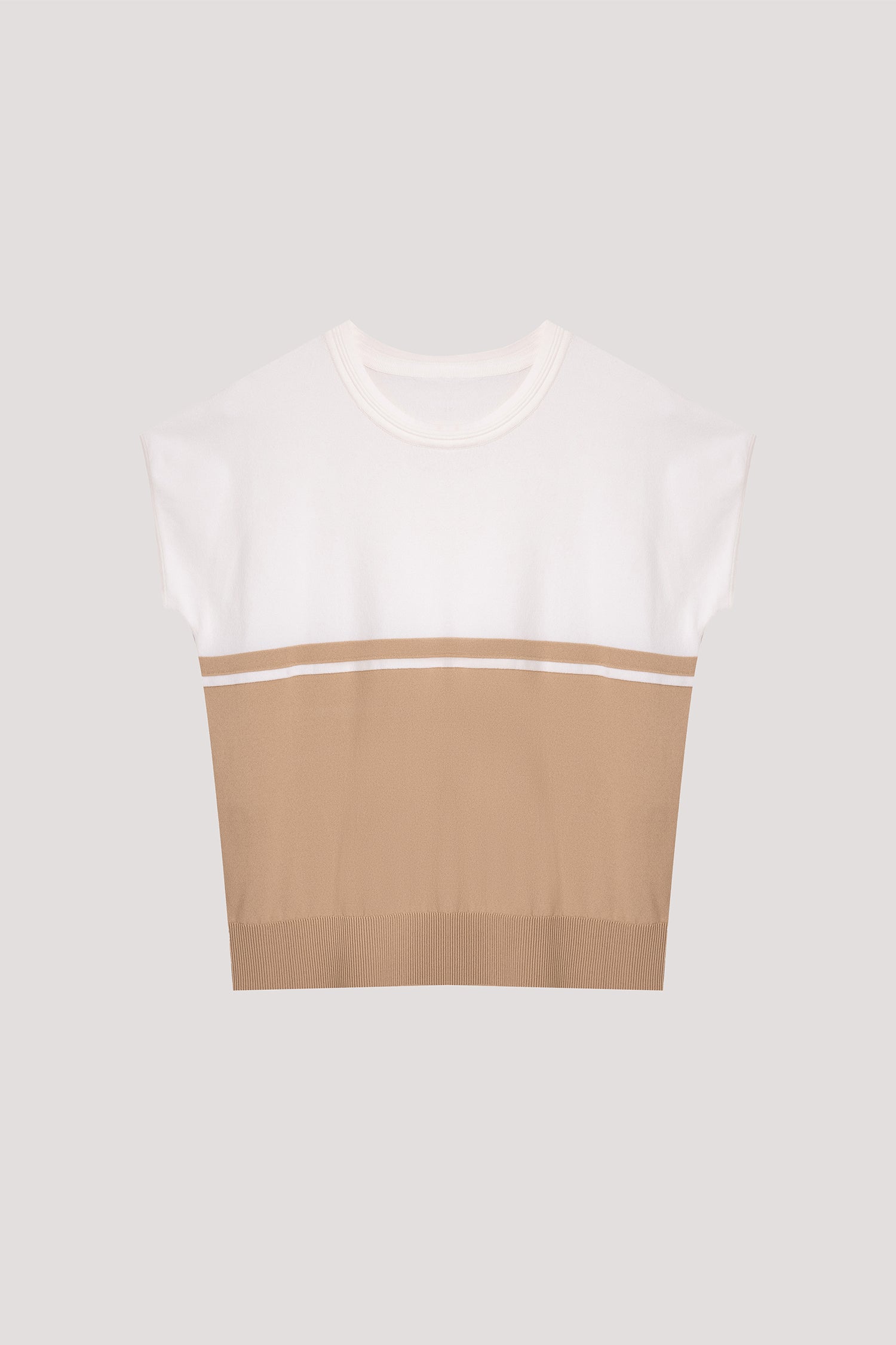 Basic Contrast Colour Knit Top