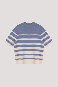 Uneven Stripe Knit Top