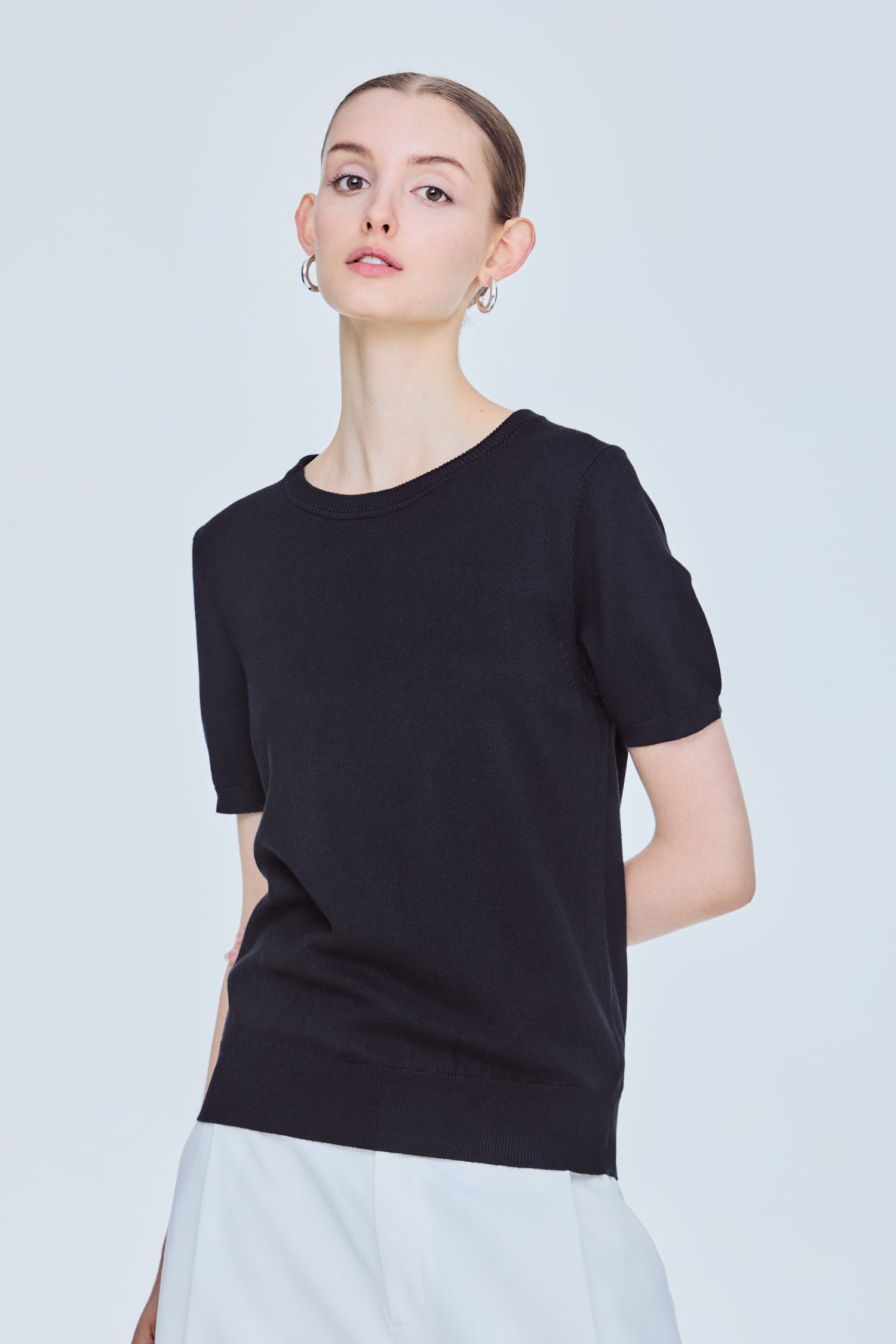 未使用　MEER.RAGLAN WOOL KNIT TOP 新品未使用 MEER.】RAGLAN WOOL KNIT TOP /GRY Women?€?s Knitted Top