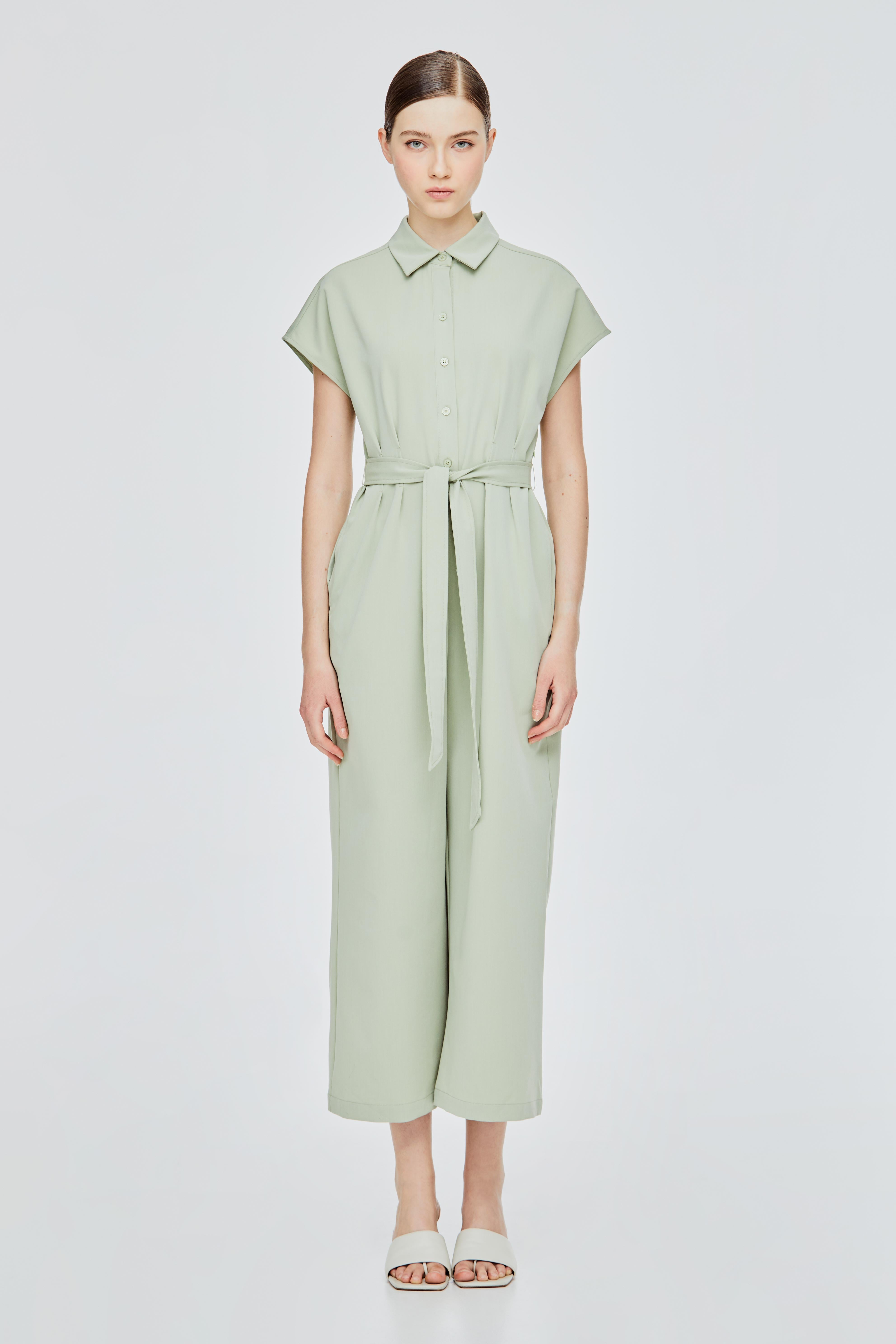 Flowy Button Down Wide Leg Jumpsuits – iORA