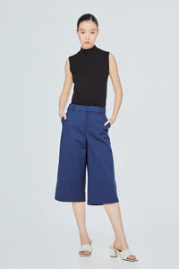 Side Inserted Pockets Short Culottes