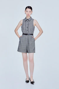 Smart Plaid Jumpsuit