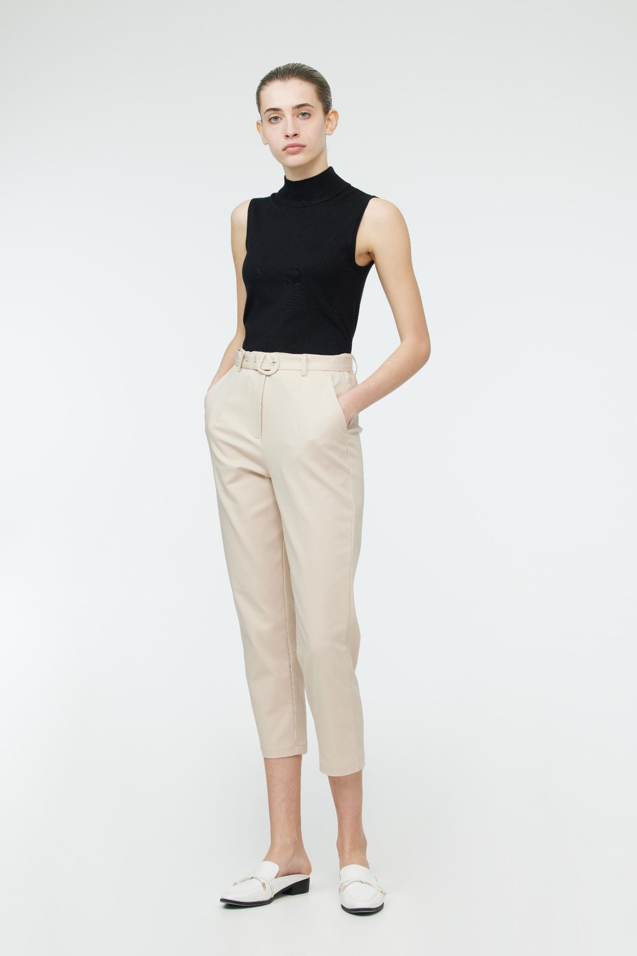 Belted Tappered Trousers – iORA