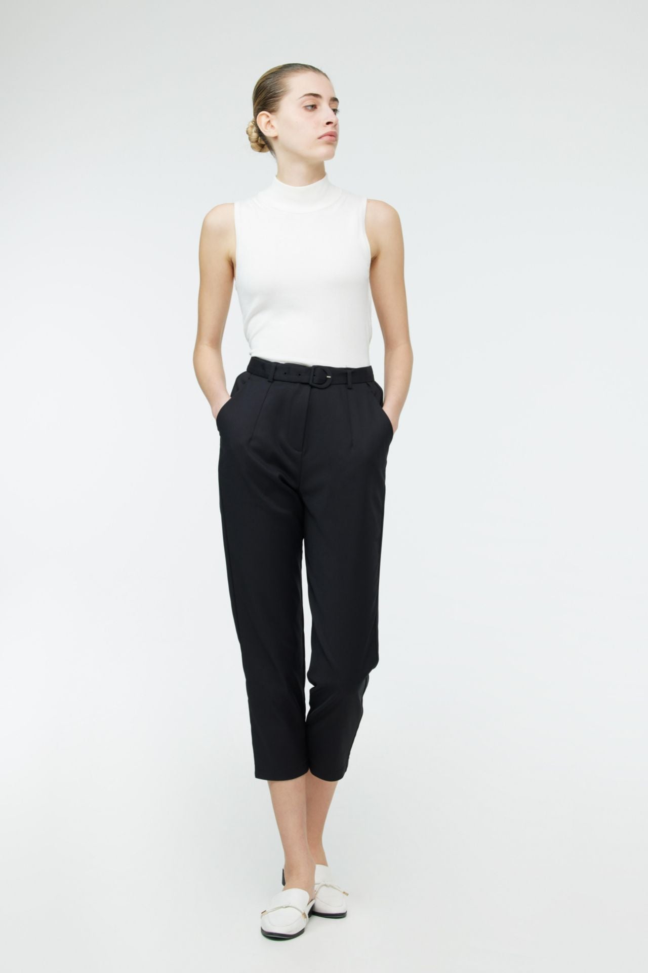 Belted Tappered Trousers – iORA